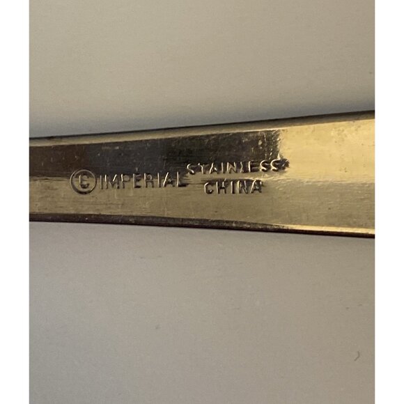 Imperial Stainless Citrus Grapefruit Spoon Serrated Teaspoon China 6" Set Of 4 - Picture 3 of 5